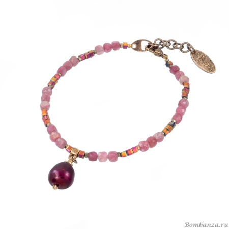 Браслет Lanzerotti, Elisir, жемчуг, турмалин, кристалл, гематит, LZ-25.10-276 розовый