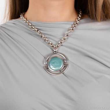 Колье Ciclon, Magnifica, с муранским стеклом, CN-233801 бирюзовый
