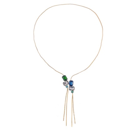 Колье Catherine Bijoux, Crystal diva, с кристаллами, CB25.1-5282AG зеленый