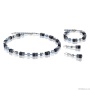 Серьги Coeur de Lion GeoCUBE dark blue, 4015/20-0721. Германия