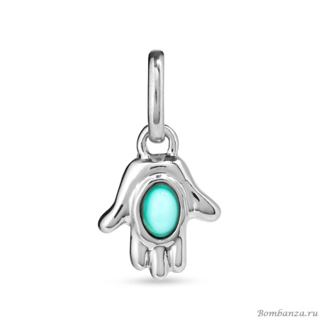 Подвеска UNOde50 HAMSA с серебром CHA0216TQSMTL0U