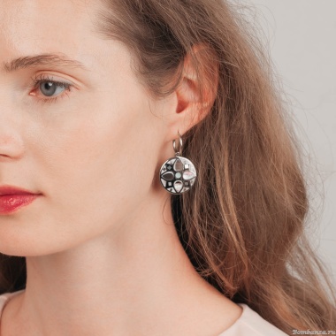 Серьги Fiore Luna,, AE01688-2 BW/S