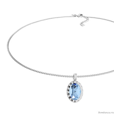 Колье Qudo, TIVOLA UNICA big (S/P) Aquamarine 3cm, 420527 Колье Qudo, TIVOLA UNICA big (S/P) Aquamarine 3cm, 420527