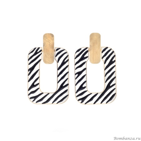 Серьги Francesca Bianchi, с эмалью, FB25.2-156D золотистый