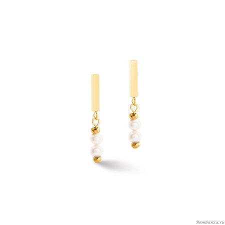 Пусеты Coeur de Lion, Pearls White-Gold, 1120/21-1416, пресноводный жемчуг Пусеты Coeur de Lion, Pearls White-Gold, 1120/21-1416, пресноводный жемчуг. Германия