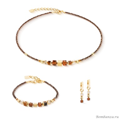 Колье Coeur de Lion, Brown-Gold, 3044/10-1116 Колье Coeur de Lion, Brown-Gold, 3044/10-1116