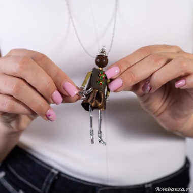 Подвеска Miamelie, кукла Джессика, MiA-2504-CL7657 серебристый