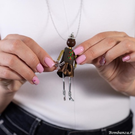 Подвеска Miamelie, кукла Джессика, MiA-2504-CL7657 серебристый