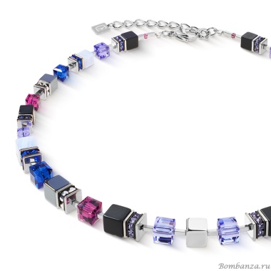 Колье Coeur de Lion, Blue-Purple, 3039/10-0708 Колье Coeur de Lion, Blue-Purple, 3039/10-0708