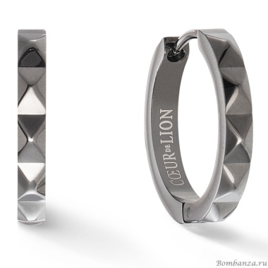Серьги Coeur de Lion, Anthracite, 0135/21-1223 Серьги Coeur de Lion, Anthracite, 0135/21-1223