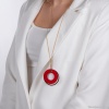 Колье Nuance, с подвеской-кольцом, NFN-24.04-055 красный