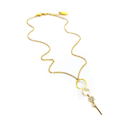 Колье Catherine Bijoux, Starlight, с кристаллами, CB25.1-5415AG белый