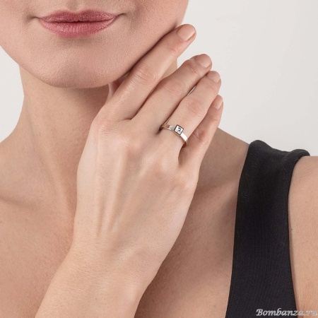 Кольцо Coeur de Lion, Crystal-Silver, 0501/40-1817 52