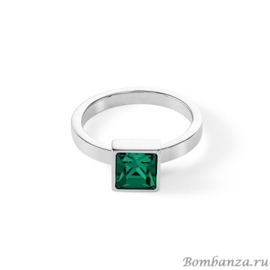 Кольцо Coeur de Lion, Dark green-silver 18 мм 0500/40-0548 56 Кольцо Coeur de Lion, Dark green-silver 18 мм 0500/40-0548 56