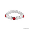Браслет Ciclon, Amorios, стрейч, c кристаллами Swarovski, CN-EMO130 красный, 16,5