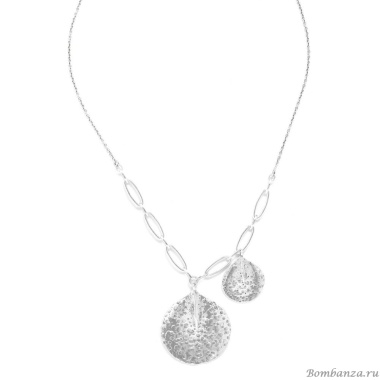 Колье Ori Tao, Petales, с лепестками, OT24.1-15-31711 серебристый