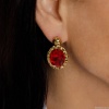 Серьги Qudo, TIVOLA UNICA big (G/P) Siam 2,65cm, 332004 Серьги Qudo, TIVOLA UNICA big (G/P) Siam 2,65cm, 332004