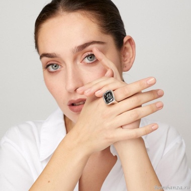 Кольцо VIDDA, Caramel, с кристаллом Swarovski, VD25.2-00852 серый, 17,5