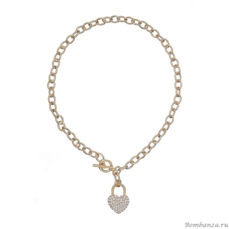 Колье Moon Paris, Ringo, "Искушение", с кристаллами и подвеской, MR-24.05-020 золотистый Колье Moon Paris, Ringo, "Искушение", с кристаллами и подвеской, MR-24.05-020 золотистый