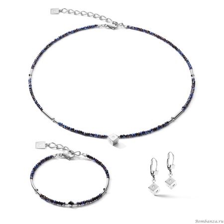 Браслет Coeur de Lion, Midnight Blue-Silver 5080/30-0746. Германия