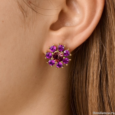 Серьги Dyrberg Kern, AUDE SG PINK /WINE, 450099 Серьги Dyrberg Kern, AUDE SG PINK /WINE, 450099