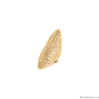 Кольцо Ori Tao, Viper, разъемное, с текстурой змеиной кожи, OT23.2-19-40242 золотистый