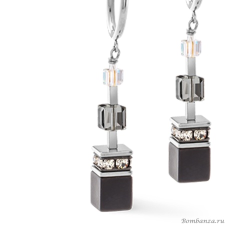 Серьги Coeur de Lion, Black-Silver, 3039/21-1317 Серьги Coeur de Lion, Black-Silver, 3039/21-1317. Германия