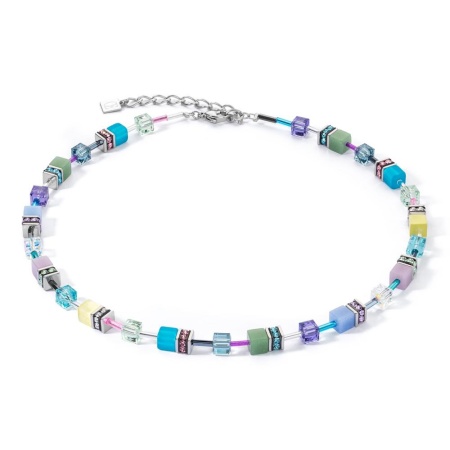 Колье Coeur de Lion, Multicolour Pastel Silver, 2838/10-1580