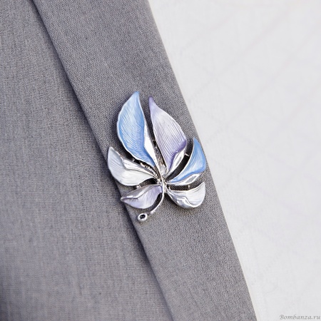 Брошь Shadore, Лист резной