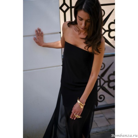 Браслет Moon Paris, кафф с листьями, Mo-Y25.06-022.65 золотистый