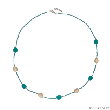 Колье Moon Paris, Lorian, с кристаллами, ML-24.03-008 бирюзовый