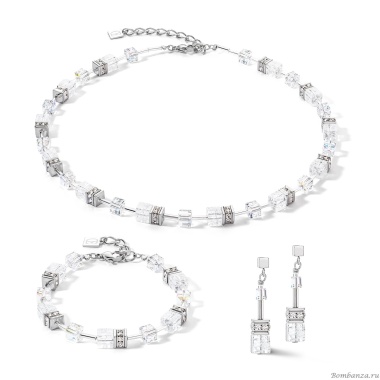 Серьги Coeur de Lion, White-Silver, 3018/21-1417 Серьги Coeur de Lion, White-Silver, 3018/21-1417