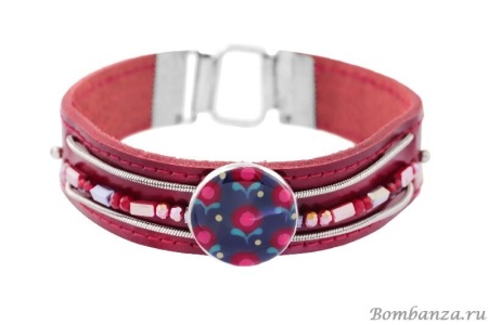 Браслет TARATATA, Grenadine, красный, кожа, TT-E19-11322-103 (20 см), TT-E19-11322-103_6250