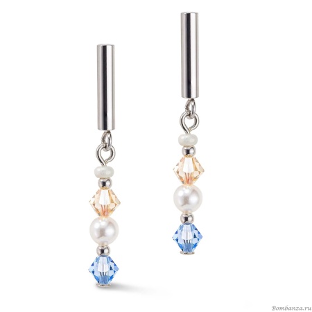 Пусеты Coeur de Lion, Princess Light Blue 6022/21-0720. Германия