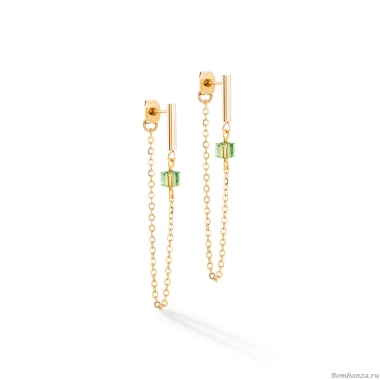 Серьги Coeur de Lion,Green-Gold, 5076/21-0516 Серьги Coeur de Lion,Green-Gold, 5076/21-0516