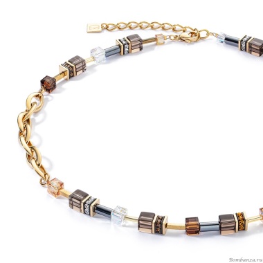 Колье Coeur de Lion, Brown-Gold, 4524/10-1116