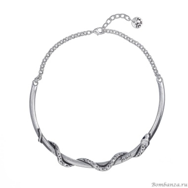 Колье Tra-la-ra, Salvaje, со змеей и кристаллами, TLR24-245P201 синий