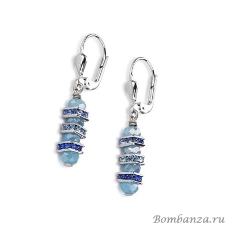 Серьги Coeur de Lion, Light Blue, 4858/20-0720. Германия