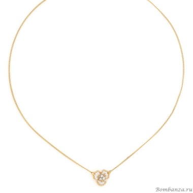 Колье Franck Herval, Lisette, с перламутром и кристаллами Swarovski, FH25.2-15-64390 белый