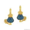 Серьги TARATATA, Chardon bleu, с цветной смолой, TT-H24-09767-204 синий Серьги TARATATA, Chardon bleu, с цветной смолой, TT-H24-09767-204 синий