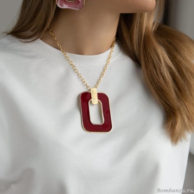 Колье Francesca Bianchi, с эмалью, FB25.2-73C красный