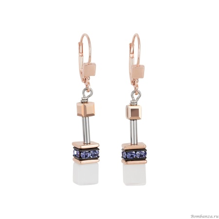 Серьги Coeur de Lion, Purple 4013/20-0800. Германия