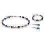 Серьги Coeur de Lion GeoCUBE Blue-brown-beige, 2838/20-0732. Германия