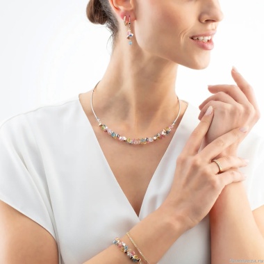 Колье Coeur de Lion, Multicolour Pastel 1, 2038/10-1522 Колье Coeur de Lion, Multicolour Pastel 1, 2038/10-1522