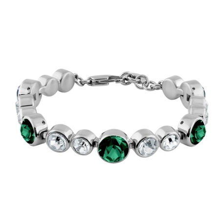 Браслет Dyrberg Kern, CALICE SS EMERALD GREEN / CRYSTAL, 430168