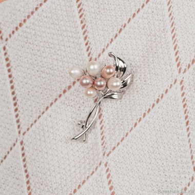 Брошь Нежный Букет Zircon, XR07164A2 S