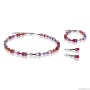 Браслет Coeur de Lion GeoCUBE® Multicolor Red-Rose, 2838/30-0325. Германия