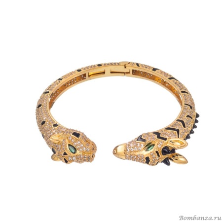 Браслет Moon Paris, кафф, анималистический дизайн, Mo-Y25.06-029.65 золотистый