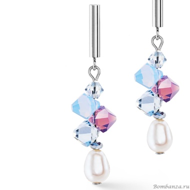 Серьги Coeur de Lion, Lilac-Blue, 1124/21-0839 Серьги Coeur de Lion, Lilac-Blue, 1124/21-0839