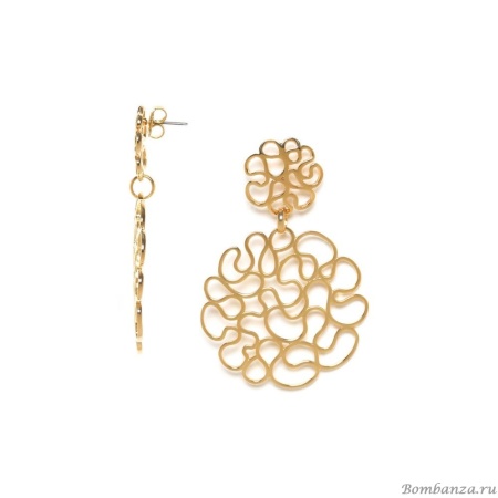 Серьги ORI TAO, Toscane, ажурные, OT24.1-12-30860 золотистый Серьги ORI TAO, Toscane, ажурные, OT24.1-12-30860 золотистый